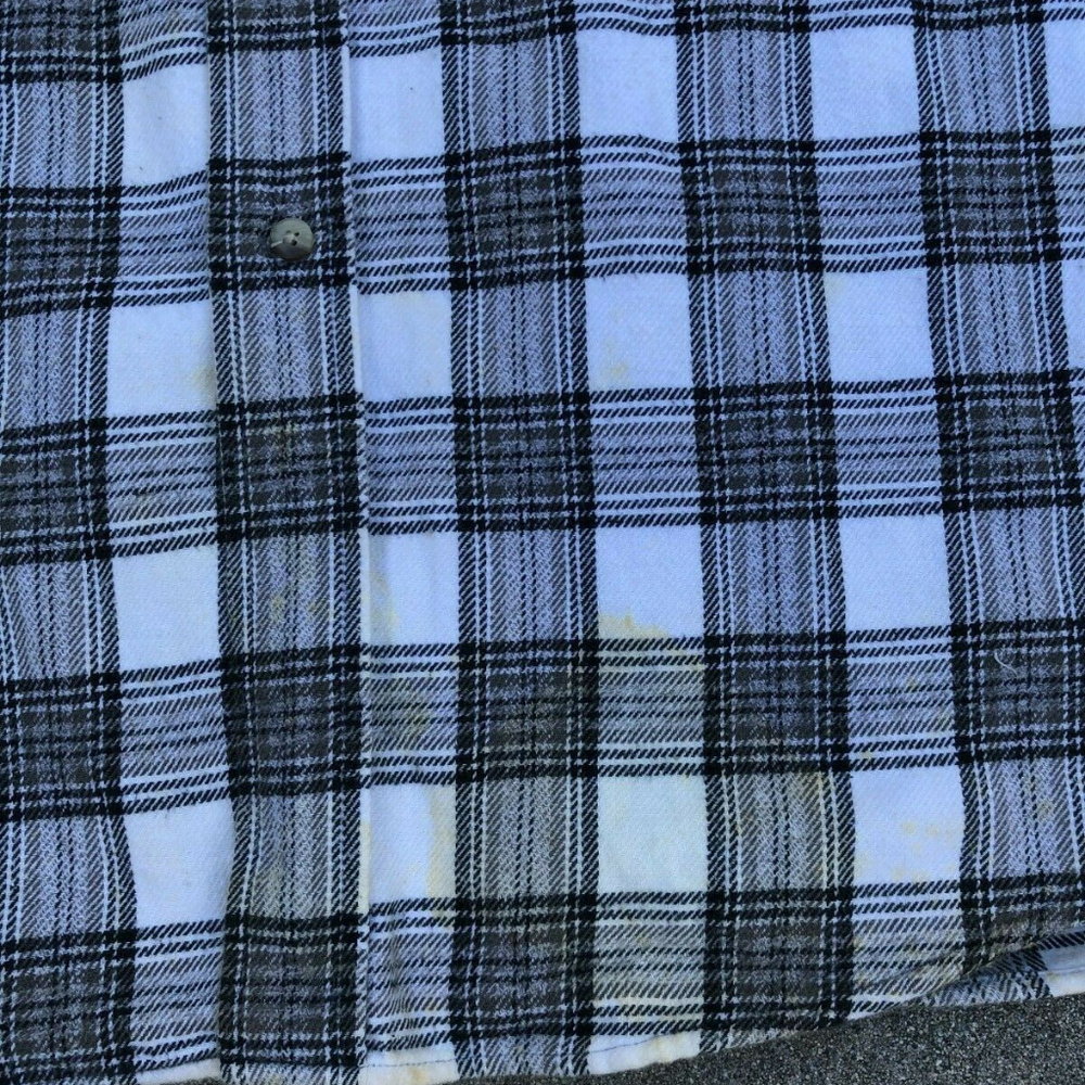 Trader Bay Men's VTG 90s Button Down Flannel Shirt - Picture 4 of 6
